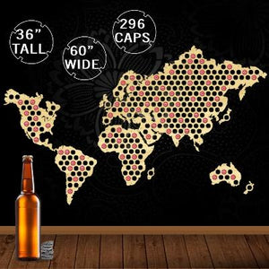 Carte mondiale capsules de bières