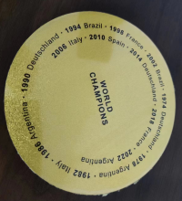 Réplique coupe du monde 36 cm 1.2 Kg, world cup replica 36 cm 1,5 Kg ,  trophée