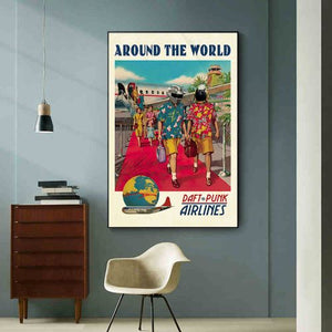 Affiche Daft Punk "Around the world" - 0