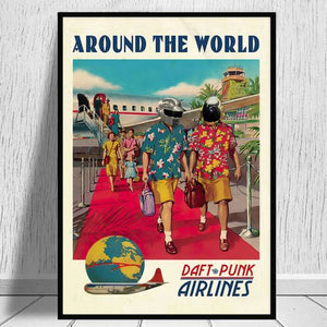 Affiche Daft Punk "Around the world" - 3