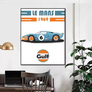 Poster 24 heures du Mans 1969 - 2