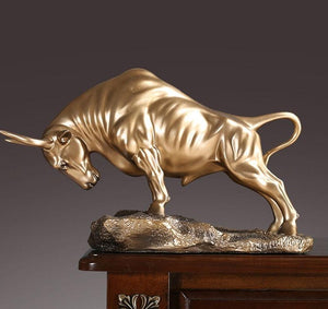 La sculpture en bronze du taureau - 0