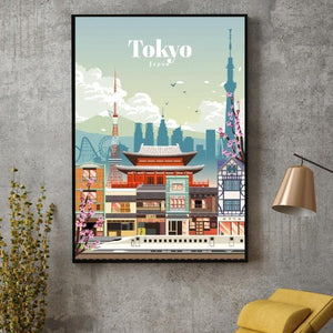 Affiche ville de Tokyo - 1