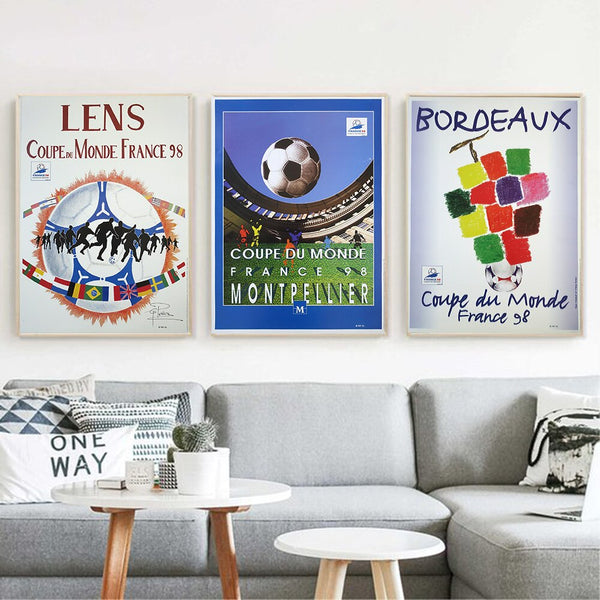 Poster Coupe Du Monde France 98 - Onze Mondial RATP, Affiche Vintage