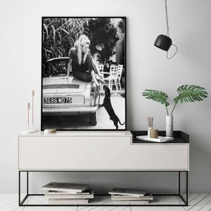 Affiche Brigitte Bardot noir et blanc - 2