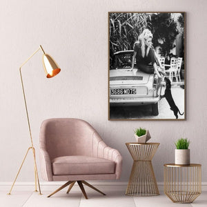 Affiche Brigitte Bardot noir et blanc - 3