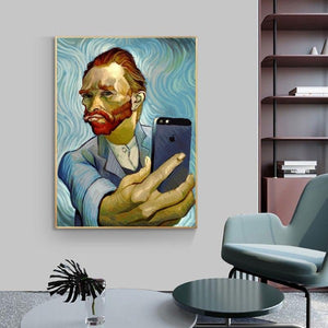 Tableau selfie Van Gogh autoportrait - 5