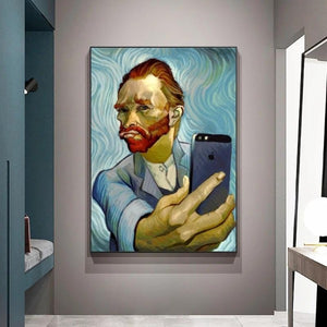 Tableau selfie Van Gogh autoportrait - 8