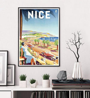 Poster vintage ville de Nice - 7
