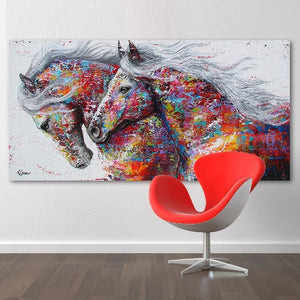 Toile Chevaux sauvage - 2