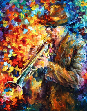 Toile Le trompettiste de Jazz Nouvelle Orléans