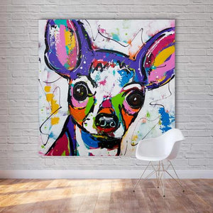 Toile moderne Chihuahua pop art