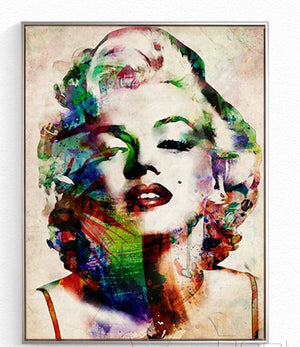 Peinture portrait Marilyn Monroe pop art - 1