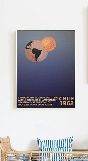 Affiche coupe du monde 1962 - 1