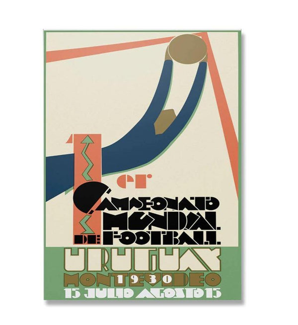 vintage football poster