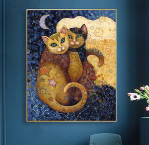 Toile les chats de Gustav Klimt - 7