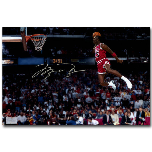 Five-Seller Michael Jordan Dunk Quadro Di Pittura Immagine Poster