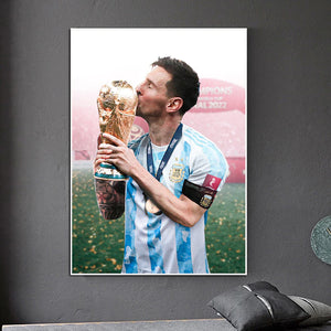 Poster Messi finale coupe du monde 2022