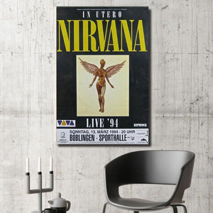 Poster concert de Nirvana 1994 - Fineartsfrance