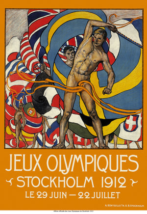 Affiche Jeux Olympiques 1912 à Stockholm - 0