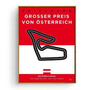 Poster Circuits de Formule 1 premier vainqueur GP - 4