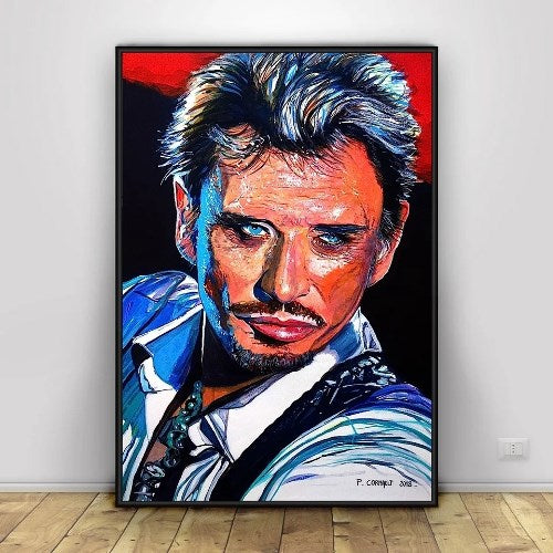 Poster Affiche Concert Johnny Hallyday - Années 80