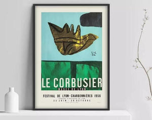 Affiche exposition Le Corbusier 1956 - 1