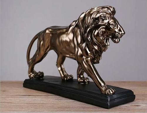 Statuette : Lion féroce d'Afrique décoration intérieure