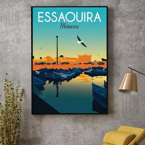 Poster de la ville d'Essaouira au Maroc