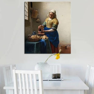 Toile la laitière de Johannes Vermeer Home Deco