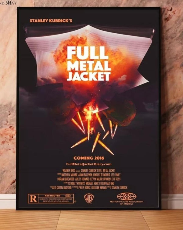Full Metal Jacket (1987) Original Movie Print Poster – Kubrick 80s Cinema – Premium Laminated