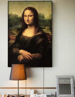 Toile le sourire de Mona Lisa Leonard de Vinci