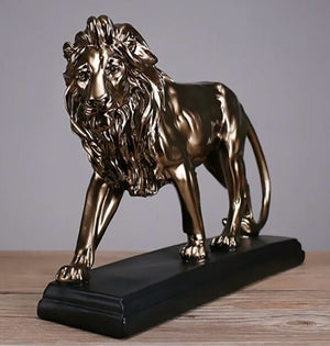  Sculpture Lion féroce d'Afrique décoration intérieure