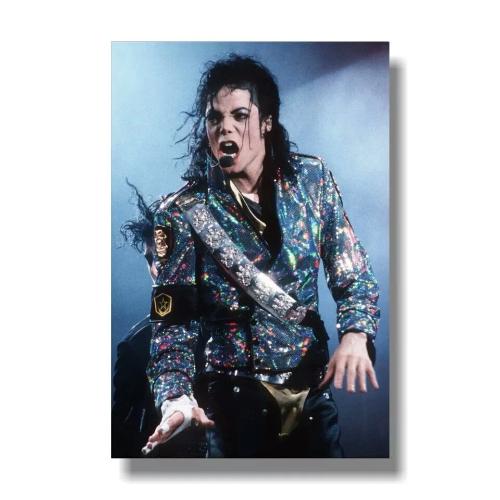 Tableau xxl king of pop image decor icon black - 40 x 60 cm