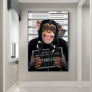 Poster l'arrestation du singe