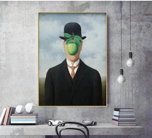 Toile le fils de l'homme de René Magritte