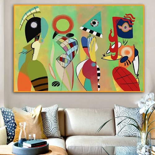 Peinture toile abstraite Kandinsky • Peintures sur toile