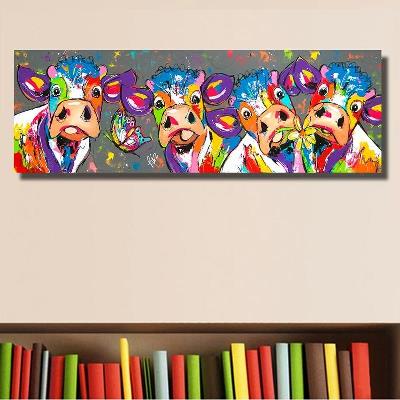 Toiles les vaches colorées