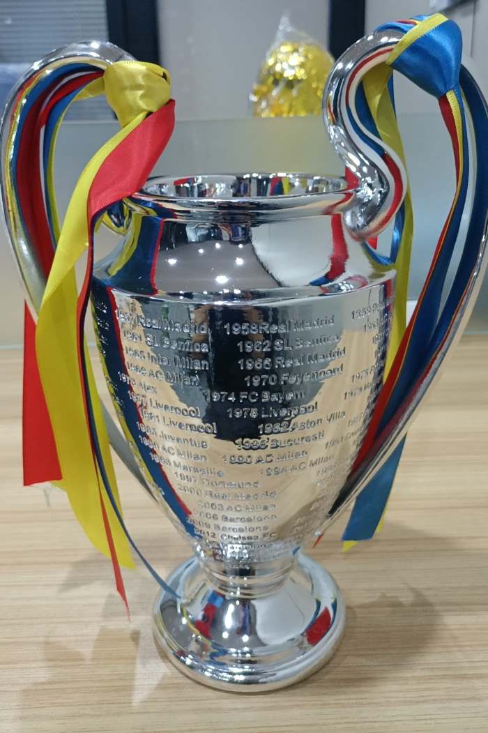 Étonnant trophée gonflable de ligue des champions avec des designs