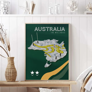 Poster des Nations de la Coupe du Monde de Rugby