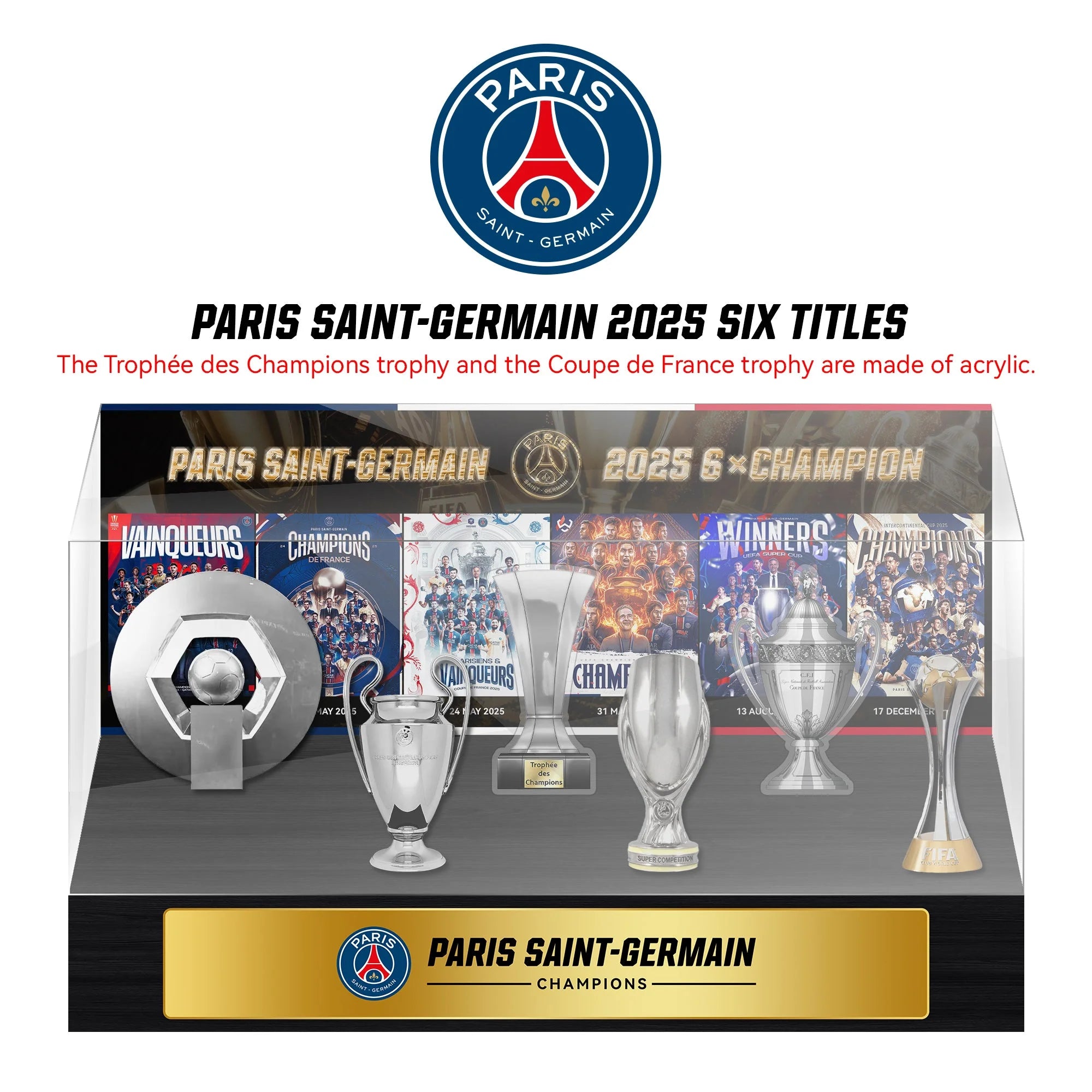 Coffret Collector Sextuplé Historique PSG 2025 