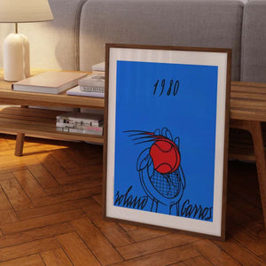 Poster Vintage Roland Garros 1980