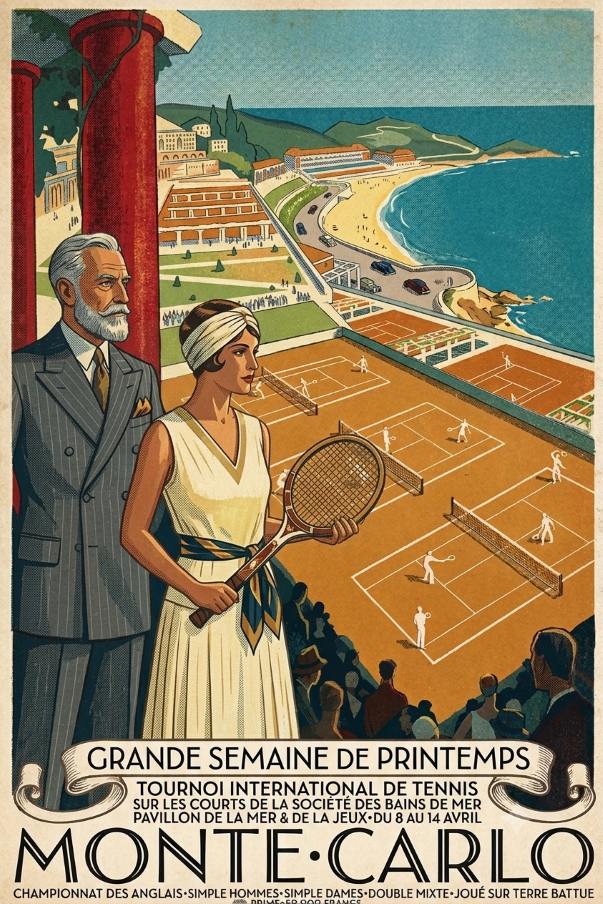 Affiche Monte Carlo Tennis