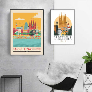 Poster ville de Barcelone