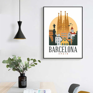 Poster ville de Barcelone