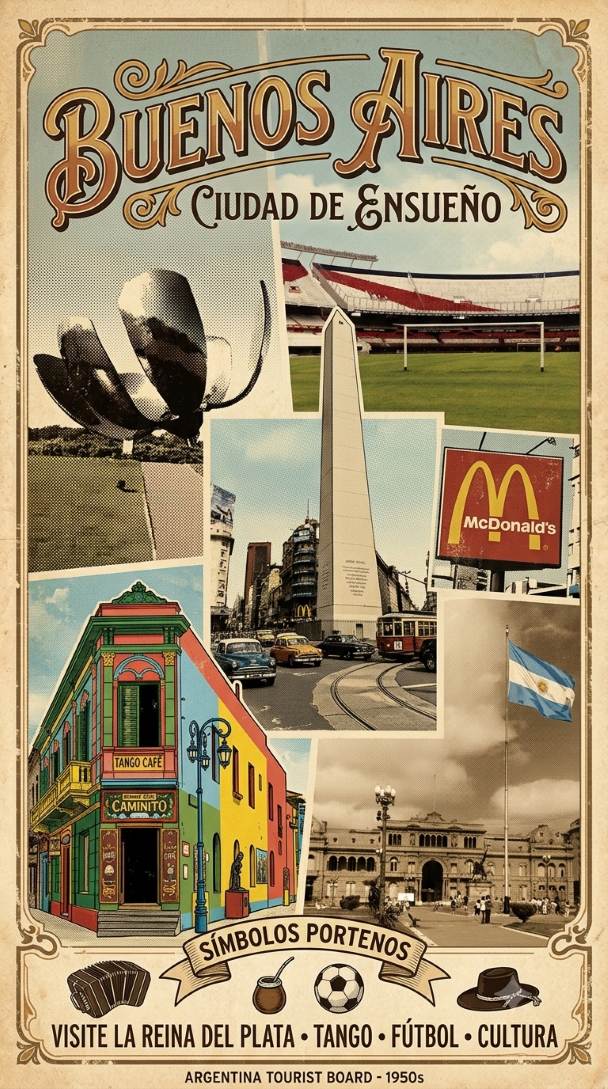 Poster rétro Buenos Aires