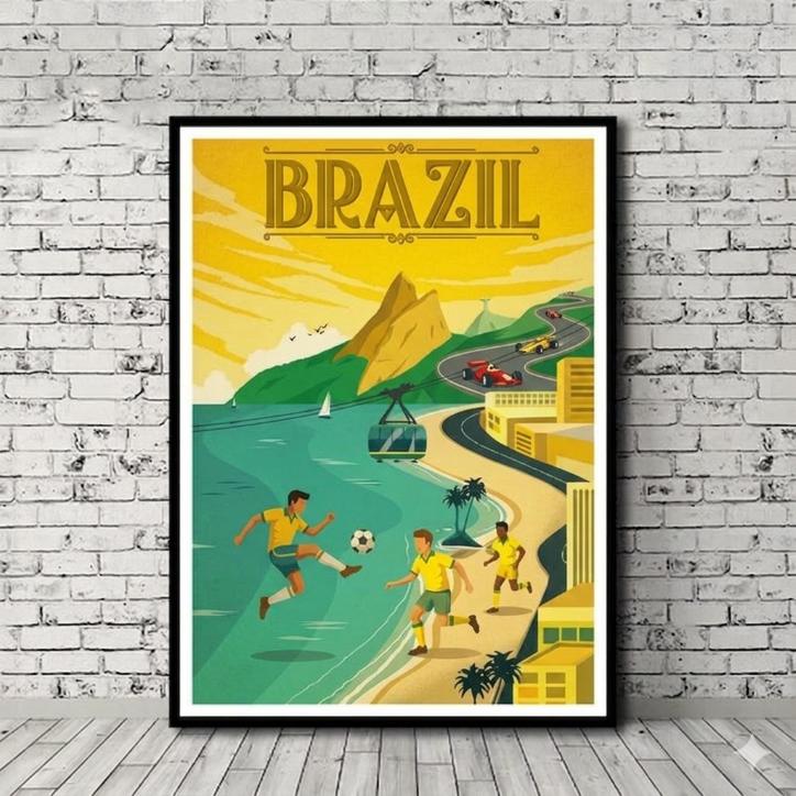 Poster Vintage Rio de Janeiro | Brésil Tropical 