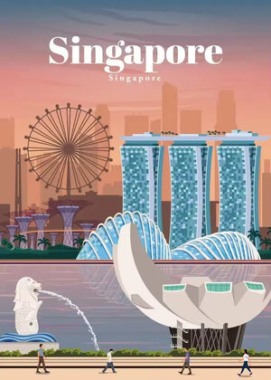 Poster Touristique Villes du Monde – Affiche Décorative de Voyage pour Intérieur