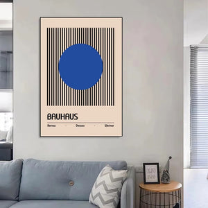 Élégance Moderne : Posters Bauhaus – Collection Bleue