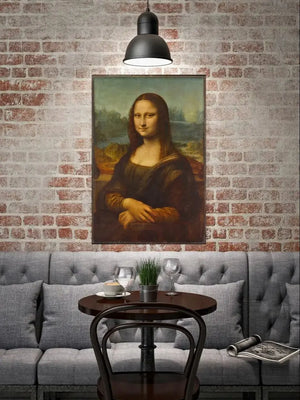 Tableau La joconde du louvre peinte à la main